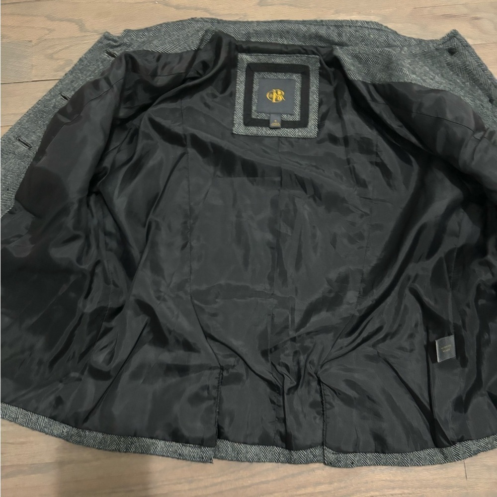 OBR Blazer Jacket. Gray/Black pattern. Wool blend. Size Small - Picture 7 of 7